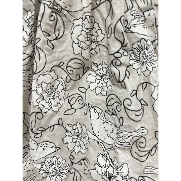 Bea & Dot By ModCloth Bird & Flower Floral Print Dress Small Picnic Spring - Picture 5 of 7
